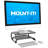 Mount-It! Two Tier Desk Organizer Riser, Monitor Stand with Keyboard Storage Shelf and 2 Shelves
