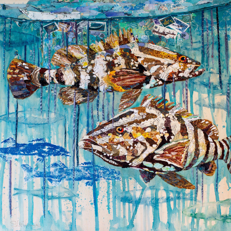 Elizabeth St. Hilaire - Wrapped Canvas Painting, 45cm H x 45cm W x 3.81cm D