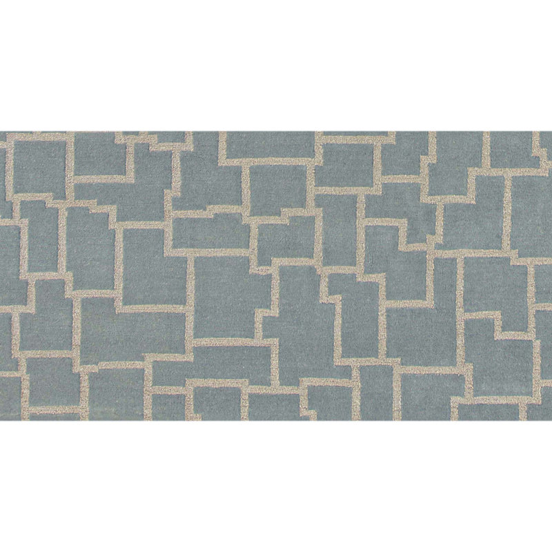Handmade Wool Abstract Area Rug, Rectangle 8' x 10'