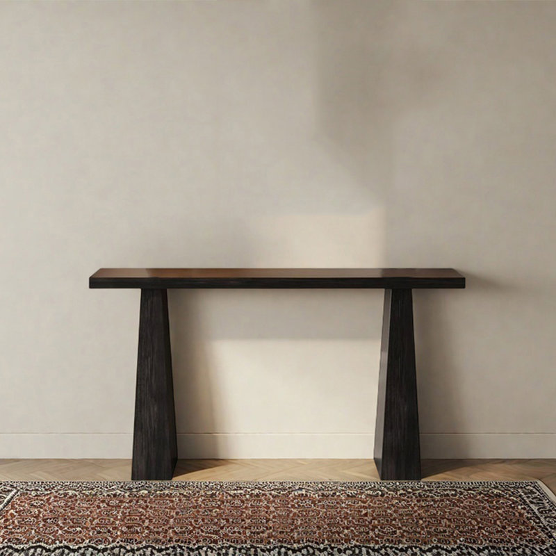 Console Modern Minimalist, H 31,5 po x l 55,12 po x P 15,75 po, Noir, noir, noir, noir