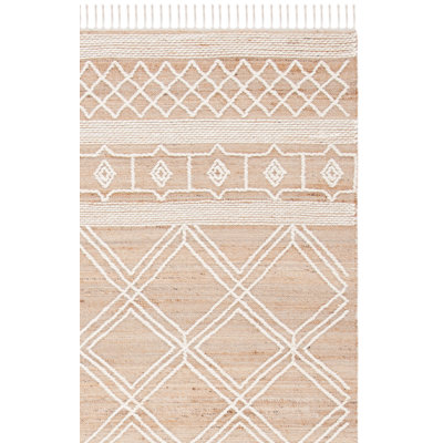 Tapis en jute / laine Kilim