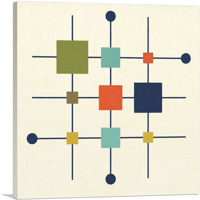 «Mid-Century Modern on Rods» - Impression sur toile tendue