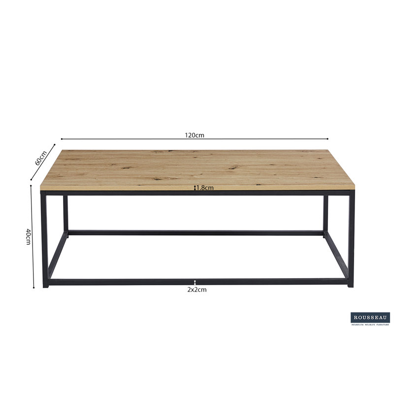 Dierker Frame Coffee Table, Old Oak