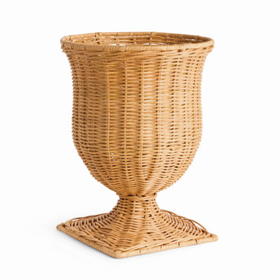 Classique Urn Natural Lesles Rattan Woven Narrow Footed