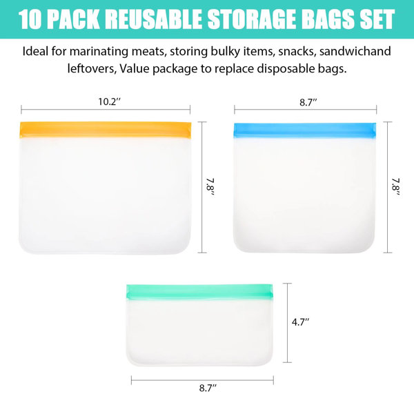 10.2-Gallon (s) Storage Bags in the Plastic Storage Bags