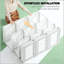 Armoire pliante portative avec plusieurs compartiments et tringle