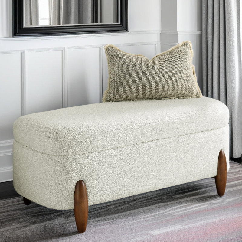 Banc avec rangement rabattable et coussin de siège