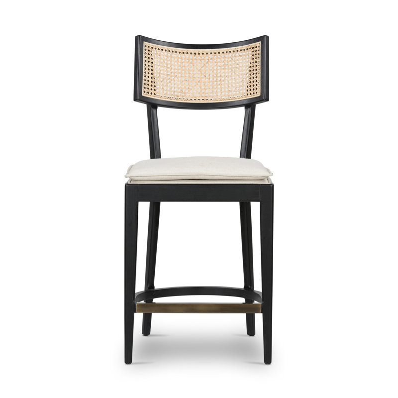 Britt Counter & Bar Stool, Black, Counter Stool (26" Seat Height), Cream