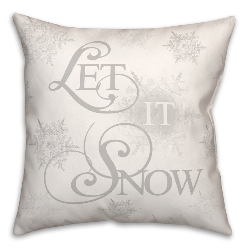  Coussin Let Let Snowflakes