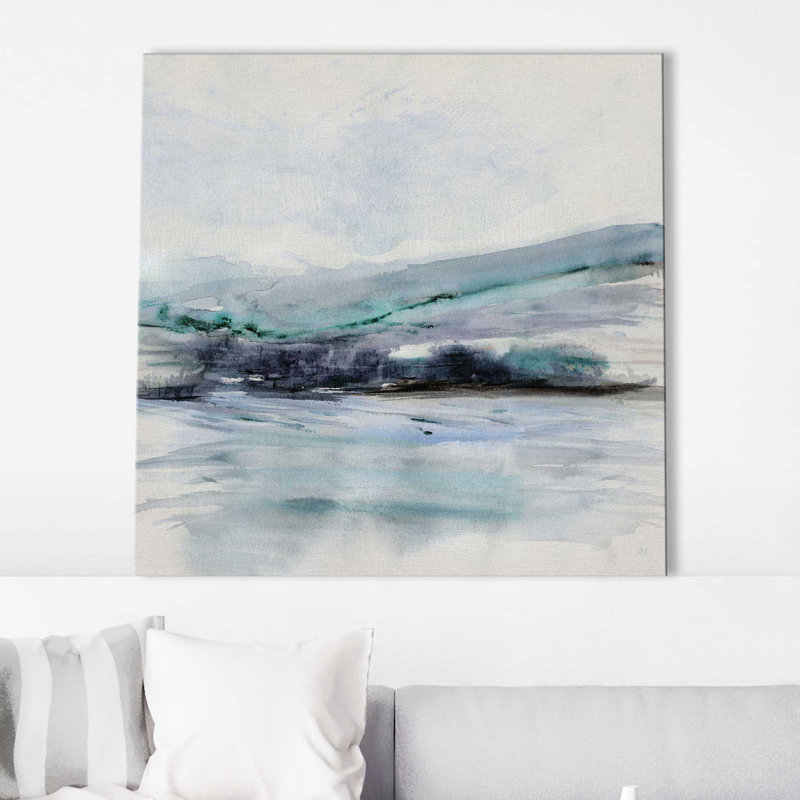 Beech Mountain II par Susan Jill - Peinture, L 28 po x H 28 po, Toile tendue