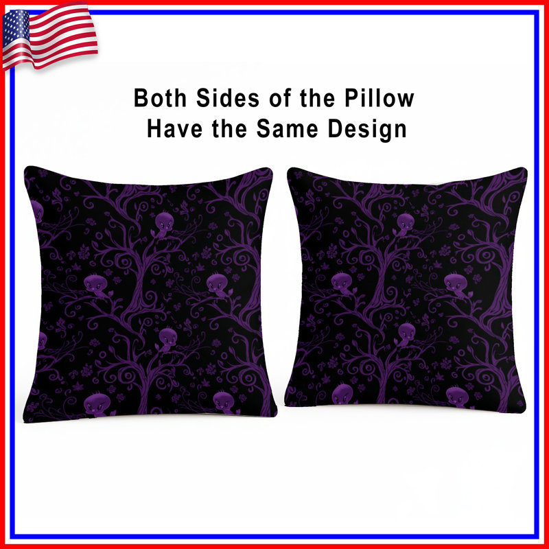 Coussins décoratifs mauves, 26 x 26 pouces