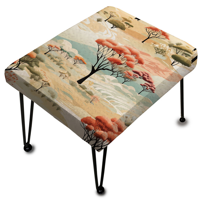 Safari Adventure - Motif de paysage africain - Repose-pieds rectangulaire imprimé animal