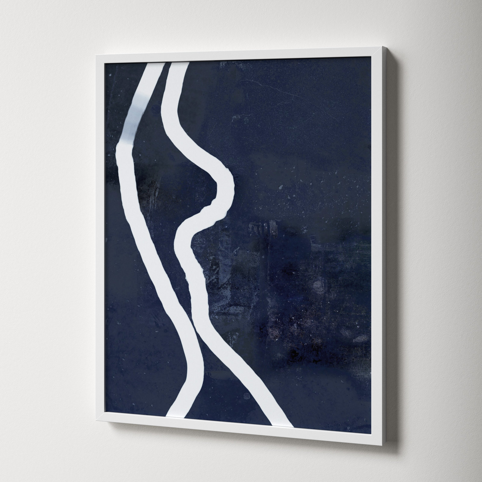 White Rope 2 by Jacques Pilon, White, 38" H x 30" W x 1.25" D