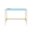 Bureau Midriaks bleu ciel et or avec port USB-412807127