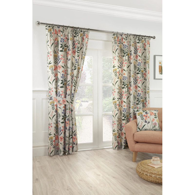 Cotton Blend Room Darkening Curtain Panel Pair, 66x72"