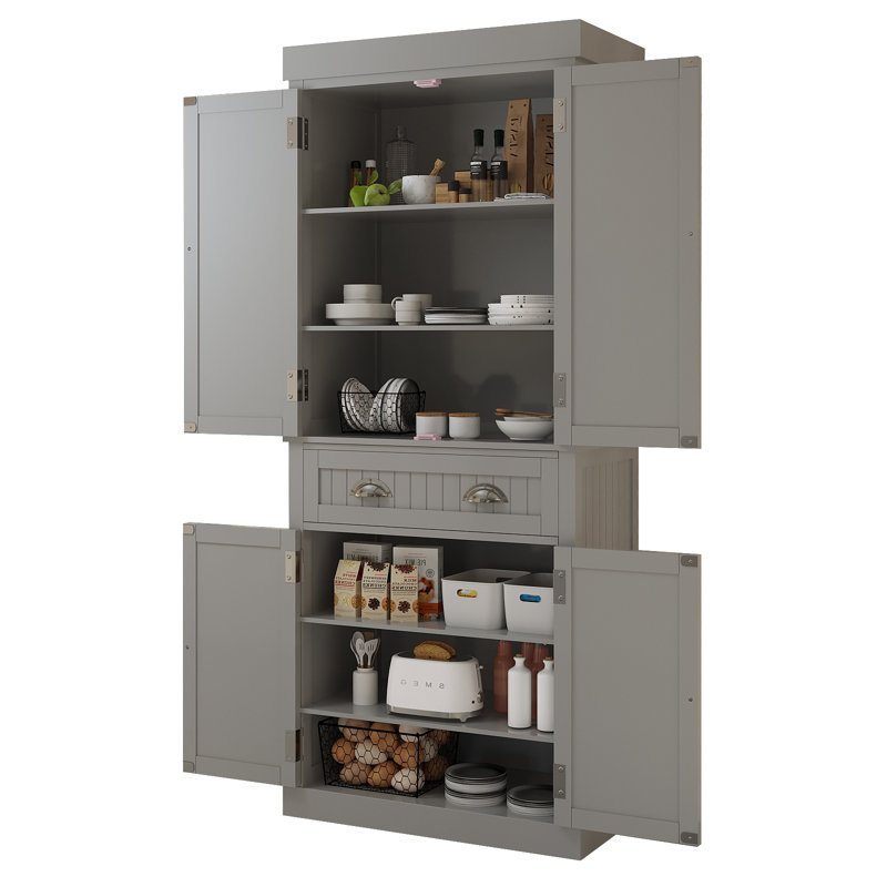 Balone 72'' Kitchen Pantry, Grey