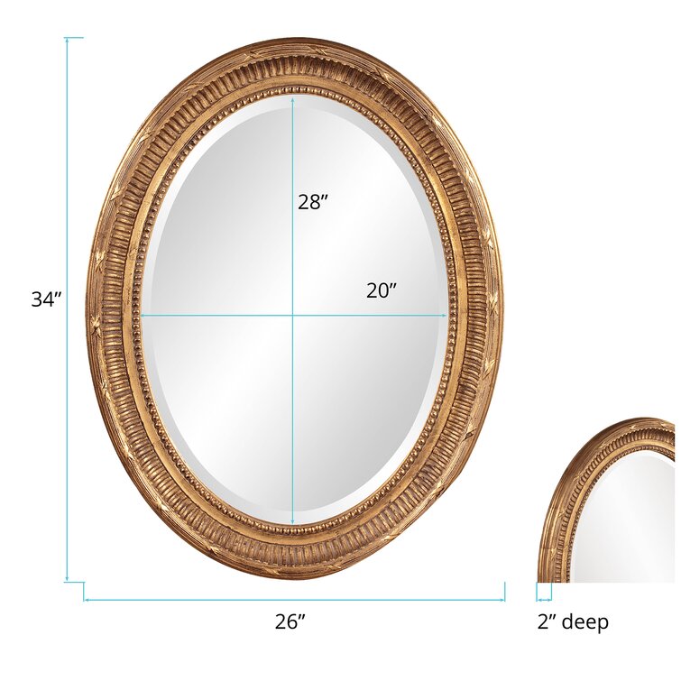 Accent Mirror With Bow Oval