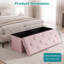 Repose-pieds standard capitonné de 43 po de largeur avec rangement-971185987-962082085