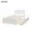 Lit plateforme simple avec lit gigogne-626802045