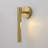 1-Light Dimmable Wall Sconce in Knurling Brass