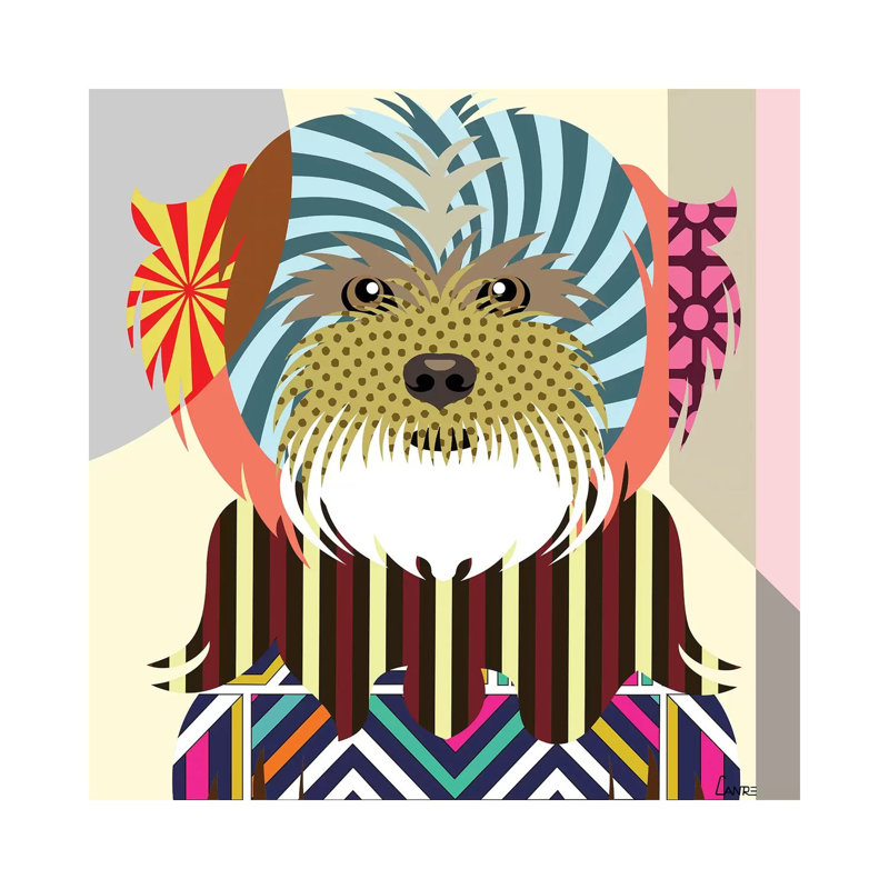 Lhasa Apso by Lanre Studio - Wrapped Canvas Gallery-Wrapped Canvas Giclée, 30.48 cm H x 30.48 cm W