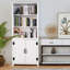 Ilus H 71 po x l 27,5 po avec bibliothèque moderne à 3 cubes avec bibliothèque et 5 tablettes pour la décoration intérieure-2028080072-2049620349