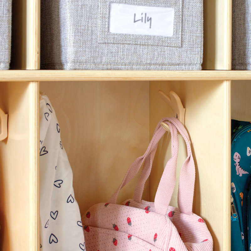 EdQ 10-Section Locker - Natural, Natural Wood