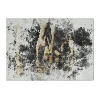 The Ballet Dancers Watercolour Chopping Board