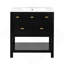 Ensemble de meuble-lavabo autoportant 30 po avec meuble-lavabo autoportant 30 po et 5 tiroirs, blanc-695049386