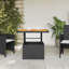 Table de patio en bois de rotin et bois d'acacia 31,5 po x 31,5 po x 28 po Hokku Designs-3929859-3929856