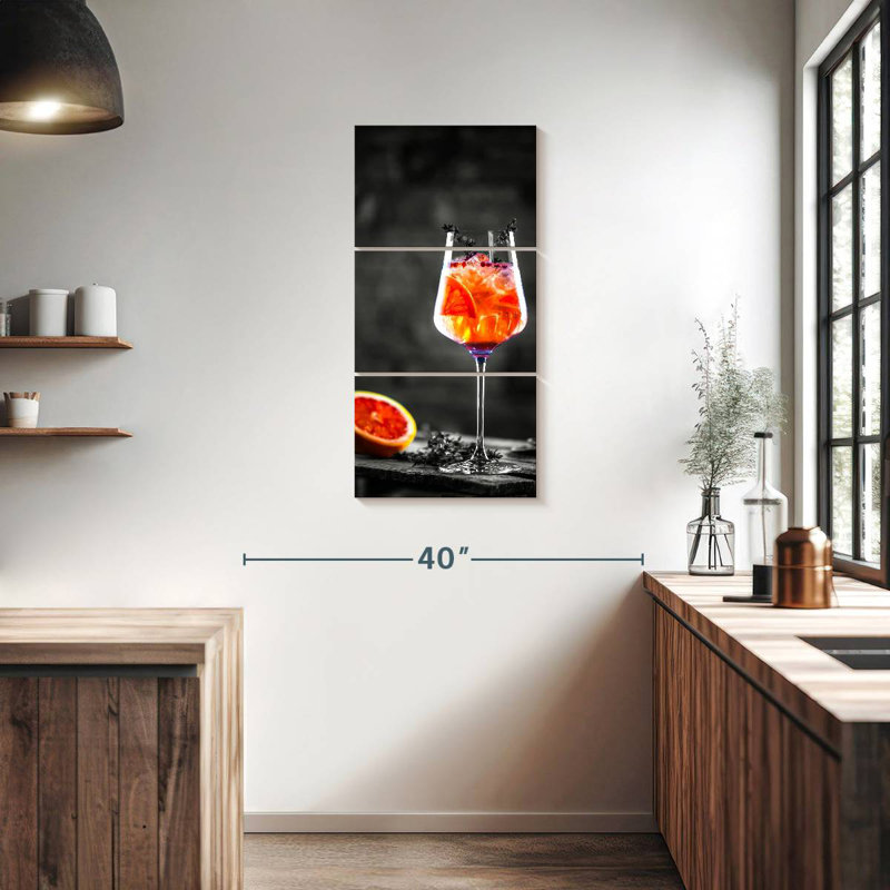 Pop cocktail, H 38 po x l 18 po
