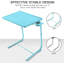 Table télé réglable - plateau télé pour lit et canapé, table pliante confortable avec 6 réglages de hauteur et 3 angles d'inclinaison-107630959
