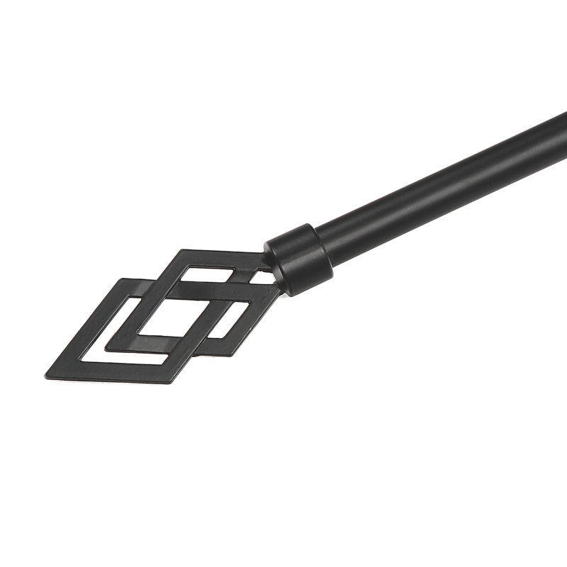 Nickel Adjustable Single Curtain Rod