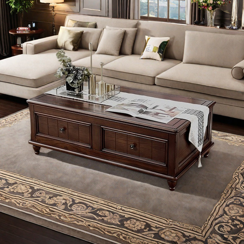 Table basse rétro, H 18,5 po x L 49,6 po x l 27,95 po