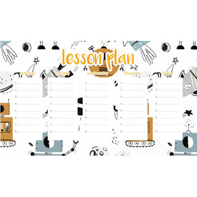 Magnetic Lesson Plan Robots in Space
