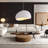Jimyah 1- Light White Polyesters Unique/Statement Modern Pendant-1328321283