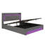 Ottoman Bed With Led And Usb Linen Grey-888904186
