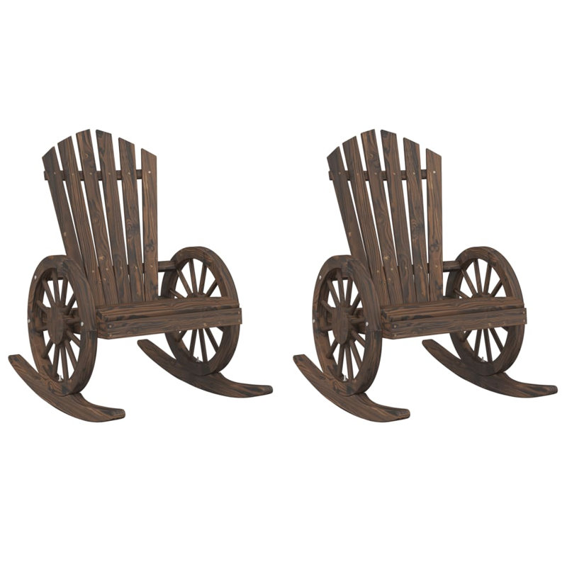 Opperman Outdoor Adirondack Chair, Dark Brown