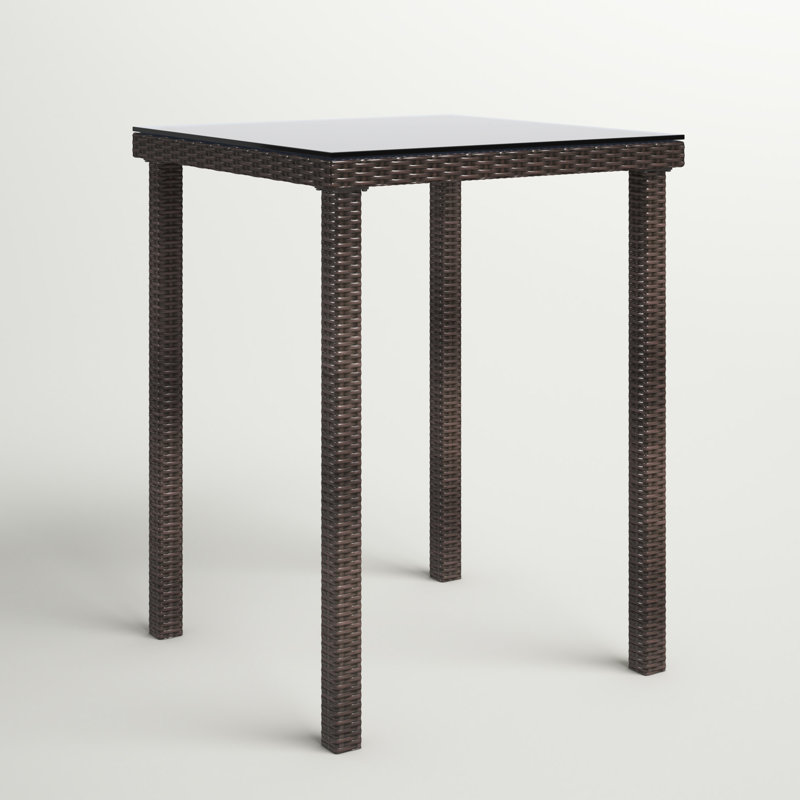 Table de bar Desmonde, Marron foncé
