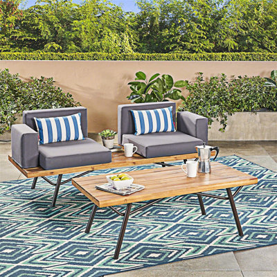 Causeuse d'extérieur avec table basse