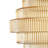D9.1x9.8" Tiered Geometric Amber Luster Clear Vase