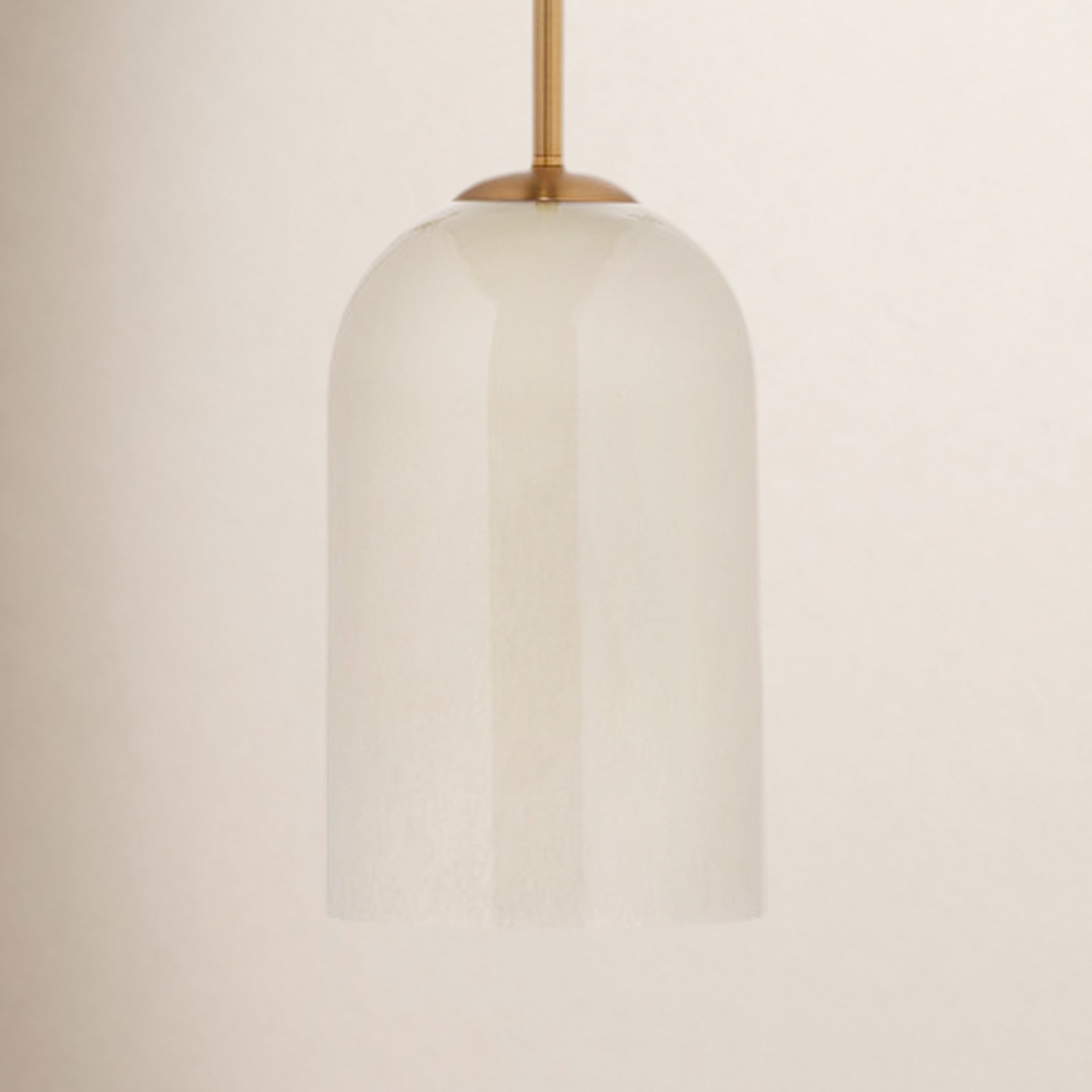 Brianna 1-Light Glass Pendant, Taupe