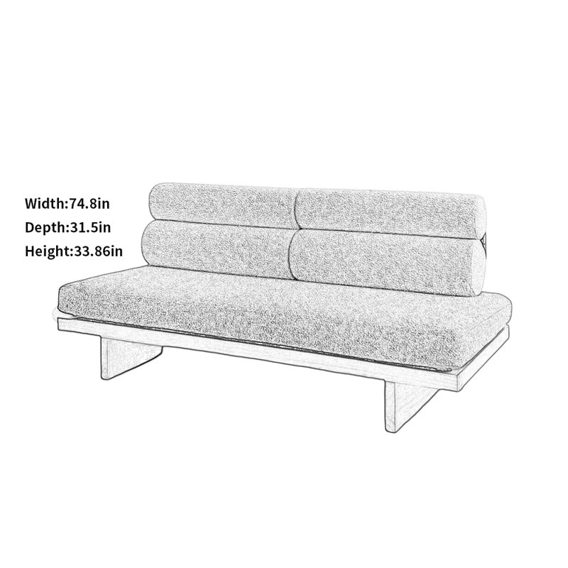 Modern Creative Sofa, Green/Reddish Brown