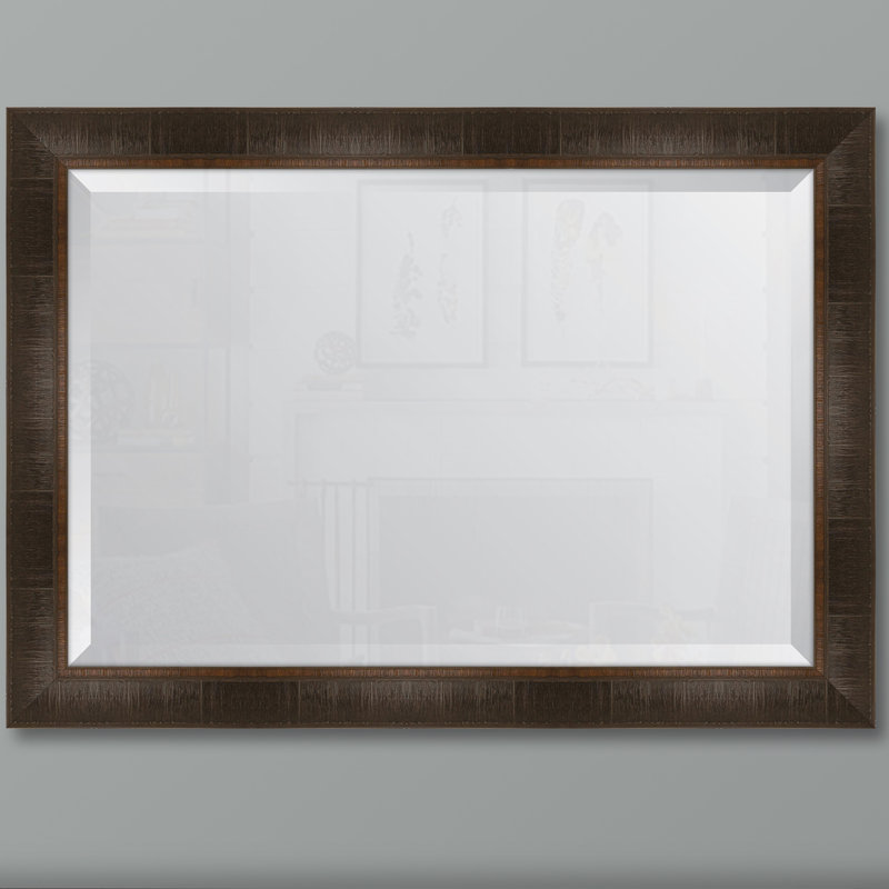 Gullion Wall Mirror, 46" H x 36" W, Espresso