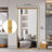 Full-Body Floor Mirror With Artificial Wood Frame, Elegant Design And Durability