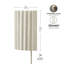 1-Light Cream Plug-In or Hardwire Wall Sconce