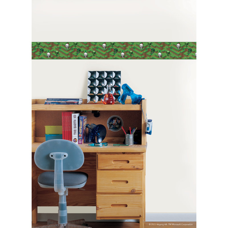 Minecraft Hillside Peel & Stick Border