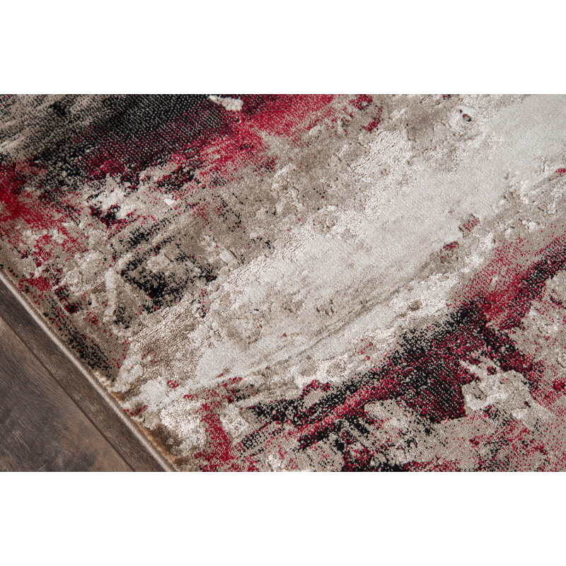 Floreat Abstract Indoor Rug, Rectangle 3'3" x 5'