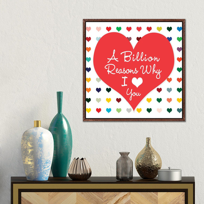 Billion Reasons by Shelley Lake - Gallery-Wrapped Canvas Giclée on Canvas, 45.72 cm H x 45.72 cm W, Classic Wood Framed