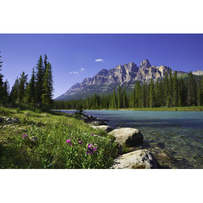 Bow River 1 Piece Wrapped Canvas Wall Art